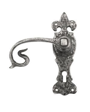 Natural Textured Curly Lever Lock Set