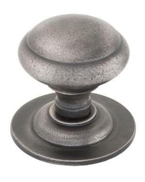 Antique Pewter Round Centre Door Knob