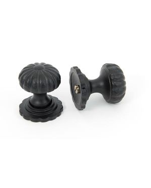 Black Flower Cabinet Knob - Small