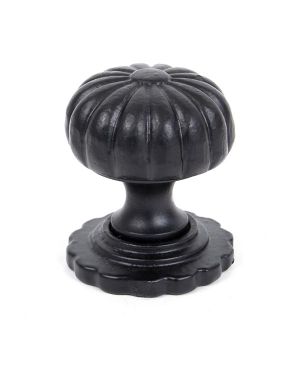 Black Flower Cabinet Knob - Small
