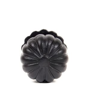 Black Flower Cabinet Knob - Large