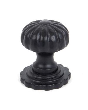 Black Flower Cabinet Knob - Large