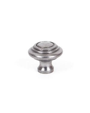 Natural Smooth Ringed Cabinet Knob - Small