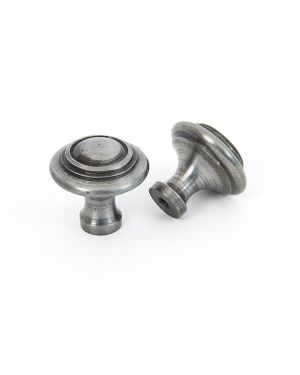 Natural Smooth Ringed Cabinet Knob - Large