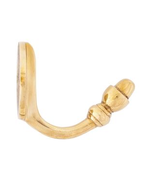 Polished Brass Coat Hook
