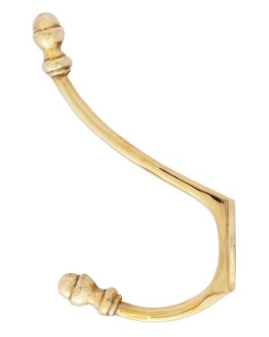 Polished Brass 6 1/2" Hat & Coat Hook