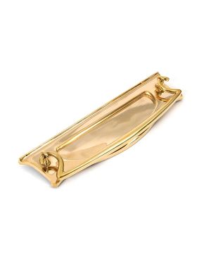 Polished Brass Art Deco Letter Plate