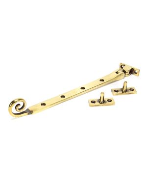 Aged Brass 10" Monkeytail Stay
