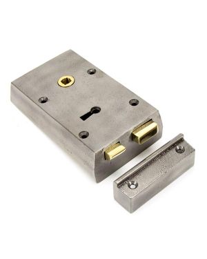 Iron Left Hand Rim Lock - Small
