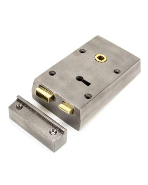 Iron Right Hand Rim Lock - Small