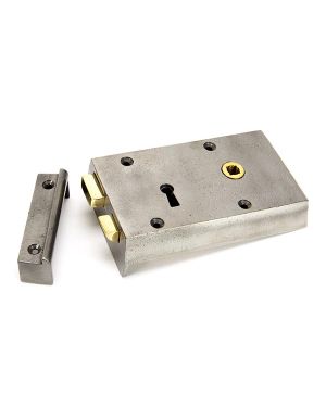Iron Right Hand Rim Lock - Small
