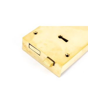 Polished Brass Right Hand Rim Lock - Large