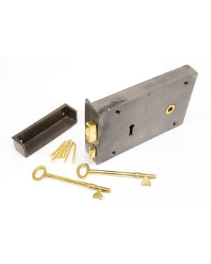 Iron Right Hand Rim Lock - Large