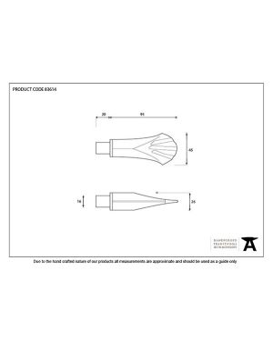 Beeswax Shell Curtain Finial (pair)