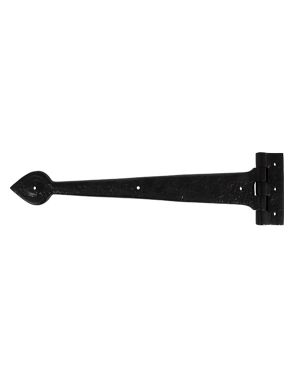 Black Textured 16" Cast T Hinge (pair)