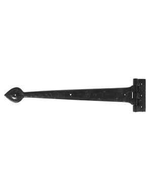 Black Textured 18" Cast T Hinge (pair)