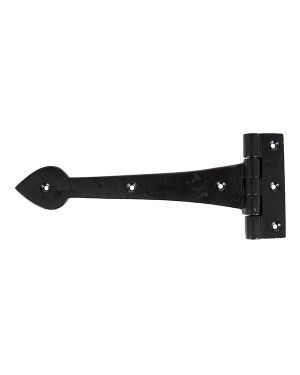 Black Smooth 10½" Cast T Hinge (pair)