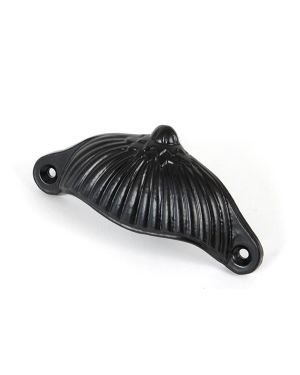 Black 4" Flower Drawer Pull