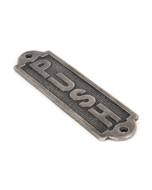 Antique Pewter Push Sign