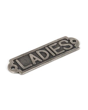 Antique Pewter Ladies Sign