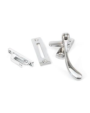 Polished Chrome Peardrop Fastener
