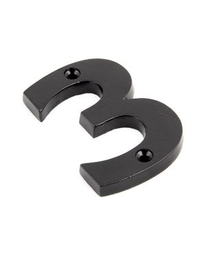 Black Numeral 3