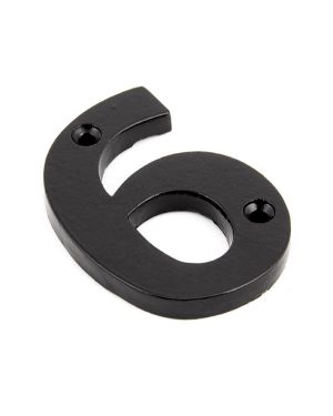 Black Numeral 6