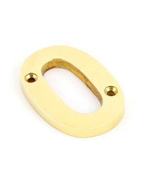 Polished Brass Numeral 0