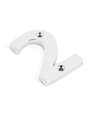 Polished Chrome Numeral 2