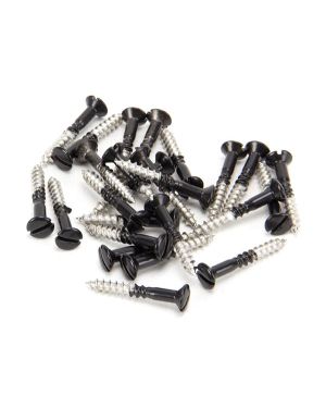 Black SS 3.5 x 25 Csk R/ Head Screws (25)