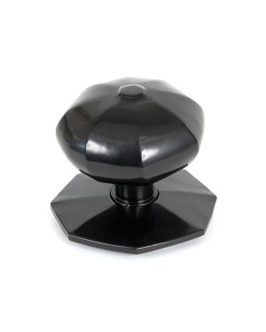 Black Octagonal Centre Door Knob