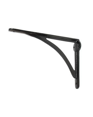 Black 10'' x 7'' Curved Shelf Bracket