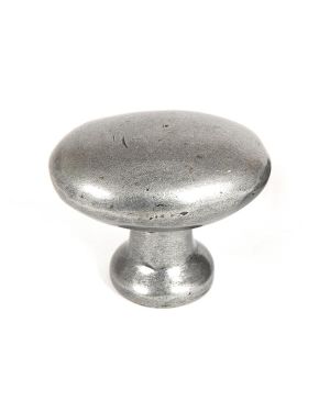 Pewter Oval Cabinet Knob