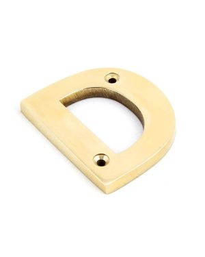 Polished Brass Letter D