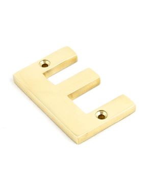 Polished Brass Letter E