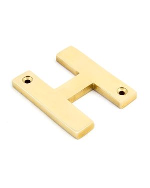 Polished Brass Letter H