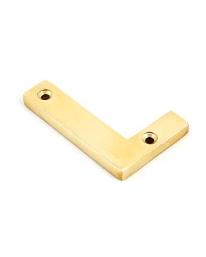 Polished Brass Letter L