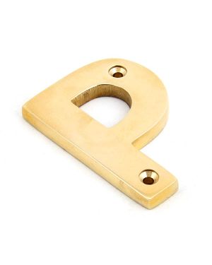Polished Brass Letter P