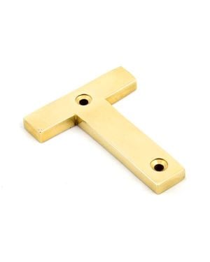 Polished Brass Letter T
