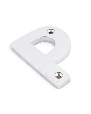 Polished Chrome Letter P