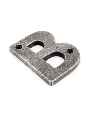 Antique Pewter Letter B