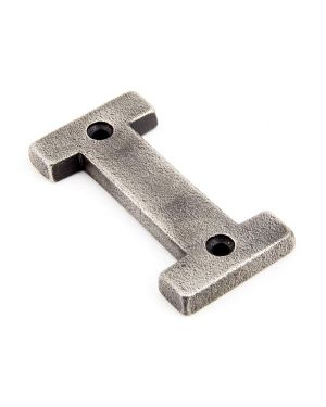 Antique Pewter Letter I