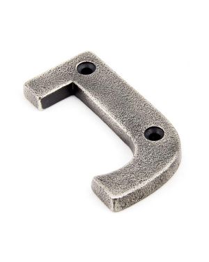 Antique Pewter Letter J