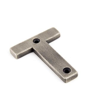 Antique Pewter Letter T
