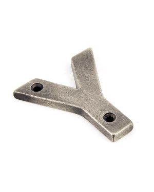 Antique Pewter Letter Y