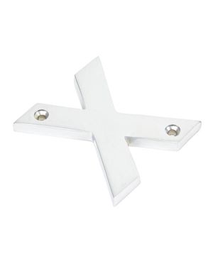 Satin Chrome Letter X