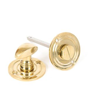Polished Brass Round Bathroom Thumbturn