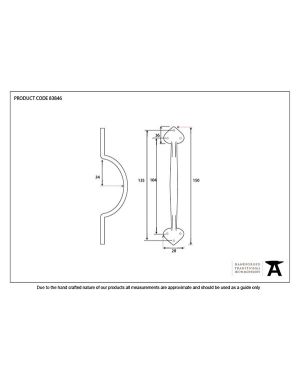 Black 6" Sash Pull