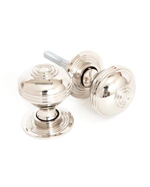 Polished Nickel 50mm Prestbury Mortice/Rim Knob Set