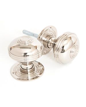 Polished Nickel 63mm Prestbury Mortice/Rim Knob Set